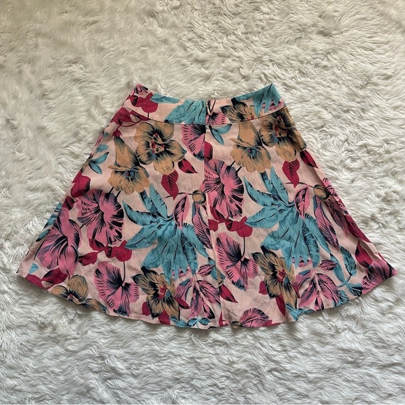 For Love And Lemons x Revolve Skirt in Floral Mini High Waist Multi XS NWT New - Picture 4 of 12